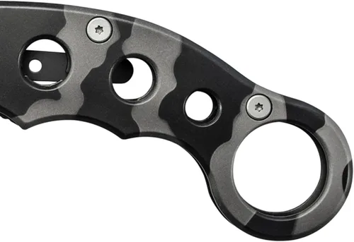 Vista 4 de Smith & Wesson Extreme Ops Folding Karambit with 3" 7Cr Steel Blade, Finger Hole, Pocket Clip, for Tactical, Outdoors, and EDC