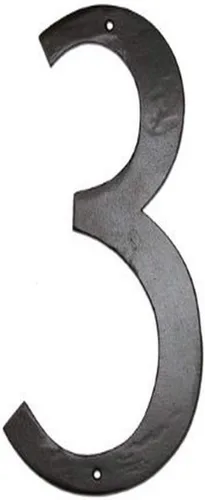 Vista 5 de Montague Metal Products números estándar para casas, Negro