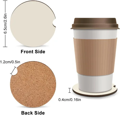 Vista 5 de 2 posavasos personalizados para automóvil, soporte para tazas de automóvil, añade tu foto personalizada, texto, accesorios para vehículos