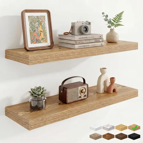 Vista 38 de Marsmiles Estantes flotantes cuadrados para pared, 8 pulgadas de ancho x 8 pulgadas de profundidad x 1.25 pulgadas de alto, paquete de 3 estantes