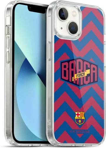 Vista 28 de Head Case Designs Funda de gel con licencia oficial del FC Barcelona con logotipo y patrón de Forca Barca [protección de grado militar] compatible
