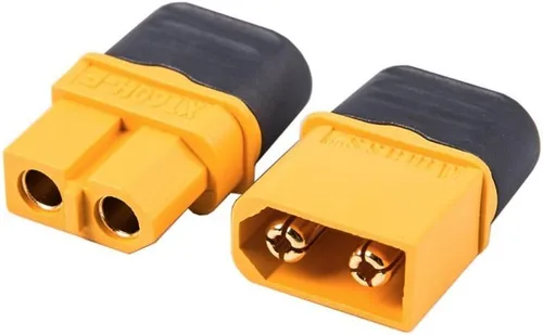 Vista 4 de FLY RC 10 pares Amass XT-60 XT60 XT60 versión mejorada XT60H Enchufes conector adaptador macho y hembra con cable de silicona 12AWG para batería RC