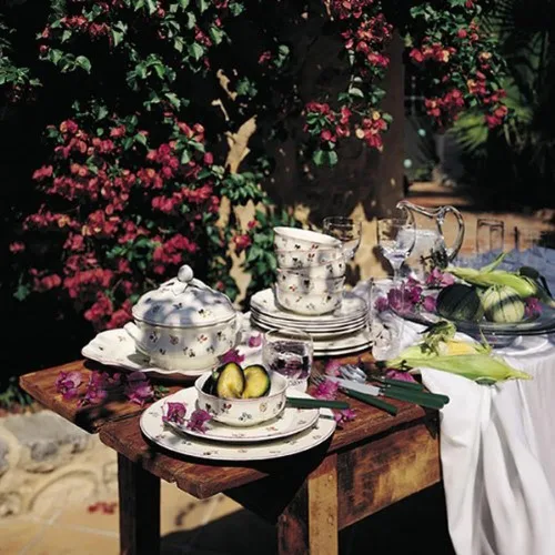Vista 5 de Villeroy & Boch Petite Fleur Bowl, 8.25 pulgadas, porcelana premium, blanco/colorido