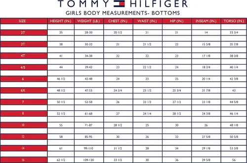 Vista 3 de Tommy Hilfiger Pantalones cortos de mezclilla elásticos con 5 bolsillos para niña