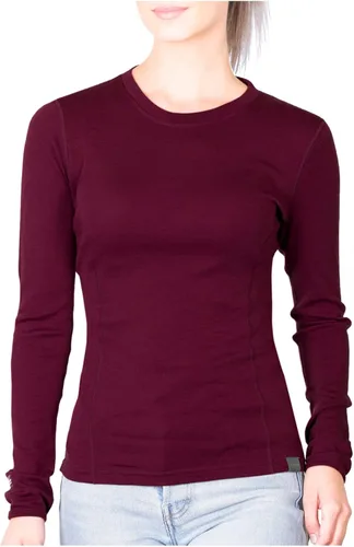 Vista 13 de MERIWOOL Camiseta térmica de capa base de manga larga para mujer, 100% lana merina, peso medio Negro