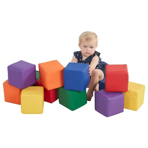 Vista 11 de ECR4Kids Softzone - Bloques blandos para niños (12 piezas)