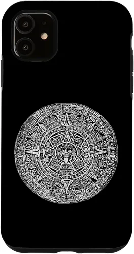 Vista 8 de Aztec Calendar Sun Stone Mexican Mayan Calendario Azteca Case for iPhone 17