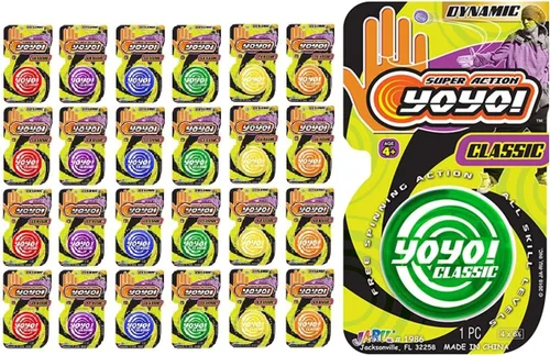 Vista 9 de JA-RU Yoyo - Paquete profesional de yoyos (1 paquete de 3) juguetes antiestrés divertidos de calidad para niños y adultos, relleno de relleno