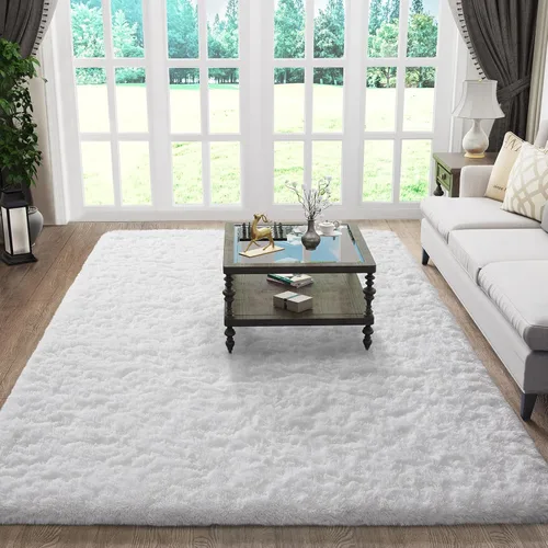 Vista 141 de Ophanie - Alfombras para sala de estar, antideslizante y suave, de felpa grandes y peludas para dormitorio, peludas para niños y niñas, decoración