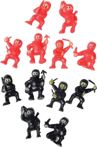 Vista 2 de U.S. Toy - Lote de 12 figuras de acción ninja surtidas