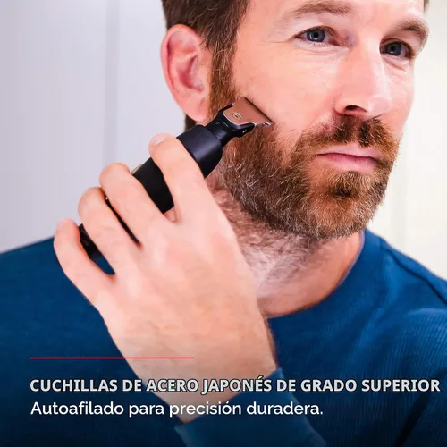 Vista 8 de Remington Ultimate Precision Multigroomer Powered Clipper, juego de 11 piezas, kit de peluquería de pelo negro