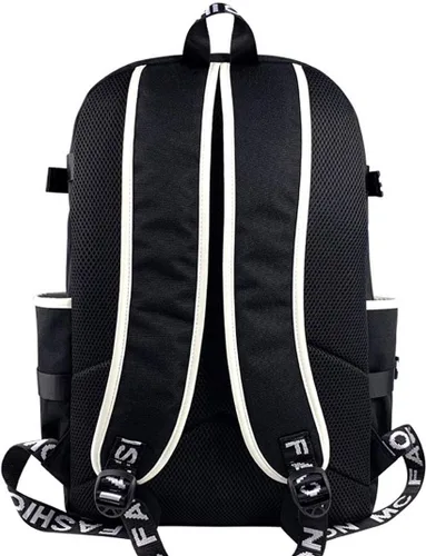 Vista 3 de GO2COSY Anime Demon Slayer Kimetsu no Yaiba Mochila, Negro 4, Mochilas Daypack