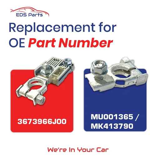 Vista 2 de Paquete combinado!! NUEVO reemplazo 3673966J00 y MN164188 Fusible de batería de 120 amperios con terminal positivo de batería MU001365 MK413790