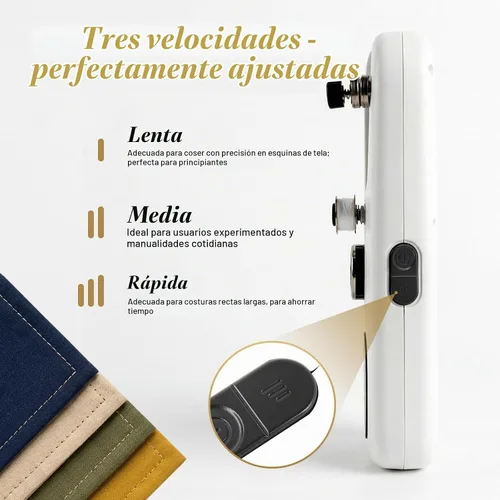 Vista 6 de Philorn Mini Handheld Sewing Machine, Quick Portable Sewing Machine