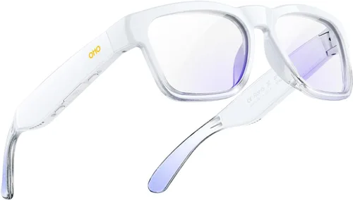Vista 13 de OhO - Lentes de sol Bluetooth, altavoz de oreja abierta para escuchar música y llamadas con lente polarizada, compatible con lentes recetados