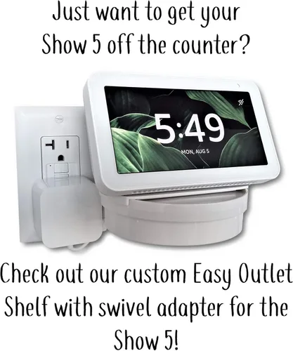 Vista 6 de Mount Genie Soporte de pared simple integrado Show 5 (Gen 1 y Gen 2): el centro de comando perfecto para el hogar inteligente Opción PoE