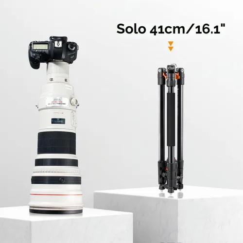Vista 3 de K&F CONCEPT Trípode compacto de aluminio para cámara DSLR de 62