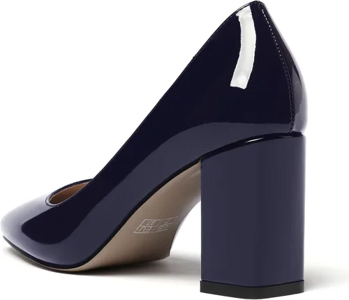 Vista 7 de WAYDERNS Zapatos de tacón alto con punta cuadrada sólida para mujer, de 3 pulgadas
