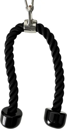 Vista 7 de Accesorios de cable de cuerda de tríceps pesados, accesorios de máquina de cable para gimnasio en casa, cuerda de tríceps de nailon para accesorios