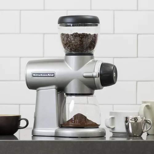 Vista 4 de Molinillo de café, de la marca KitchenAid, de muelas, Plateado Contour