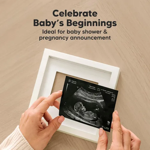 Vista 6 de KeaBabies Portarretratos de ecografía para bebé, modernos marcos de fotos de ultrasonido para mamá, regalos de primer embarazo para futura mamá