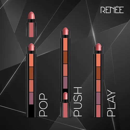 Vista 6 de RENEE Fab 5 Nude - Lápiz labial 5 en 1, 7.5 gm