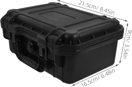 Vista 2 de VALICLUD Caja de herramientas de plástico pequeña portátil Almacenamiento resistente al agua Herramientas de mano Estuche de transporte compacto