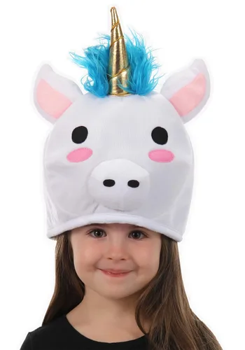 Vista 3 de Sombrero Kawaii Quirky de Unicornio para Niños Multicolor