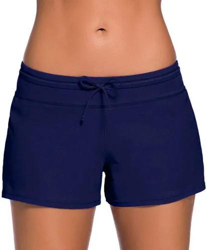 Vista 9 de Traje de baño para mujer, tankini con parte inferior de playa Encaje Up-negro
