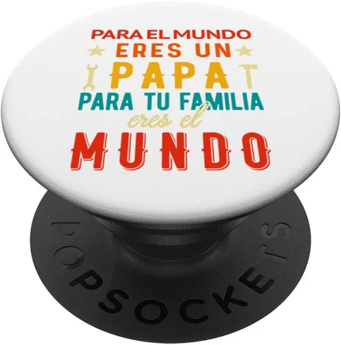 Vista 7 de Regalos para Papa Dia Del Padre Camiseta Mejor Papa Mundo PopSockets PopGrip para MagSafe