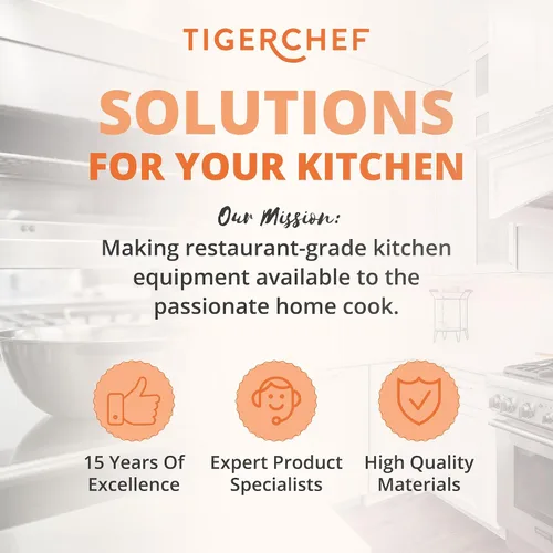 Vista 7 de Set combinado completo para restaurante de cortadora de papas fritas y camotes comercial Tiger Chef, resistente y de alta calidad, con ventosas