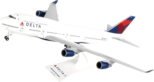 Vista 2 de Daron Skymarks Delta 747 – 400 Avión Modelo de Building Kit con Gear, 1/200-scale