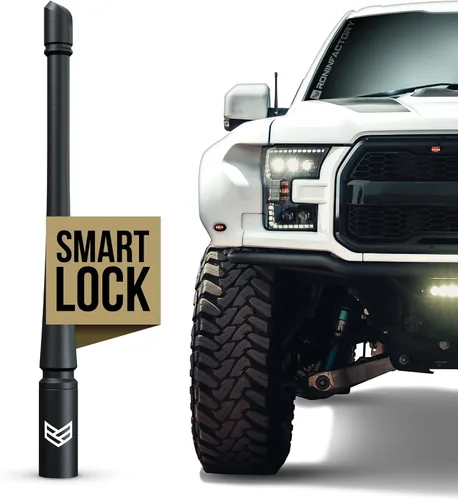 Vista 13 de RONIN FACTORY Antena de camión para Ford F150 F250 F350 Super Duty Raptor Bronco (21-23) Lightning Dodge RAM 1500 Accesorios - Antirrobo - Seguro