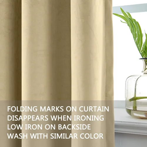 Vista 101 de cololeaf Panel de cortinas opacas de terciopelo con forro para cine en casa, cortina de ganchos planos para barra transversal o pista, 100 pulgadas