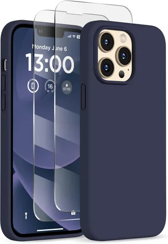 Vista 16 de Funda de silicona para iPhone 13 Pro, funda para teléfono, color Negro