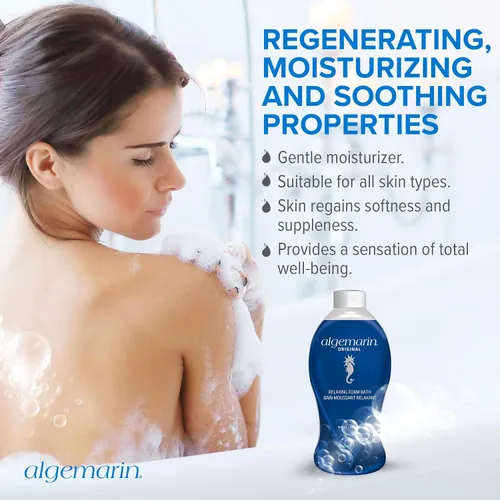 Vista 7 de Algemarin Baño de espuma de aroma original - Aromaterapia marina europea (1 paquete, 16.9 fl oz)
