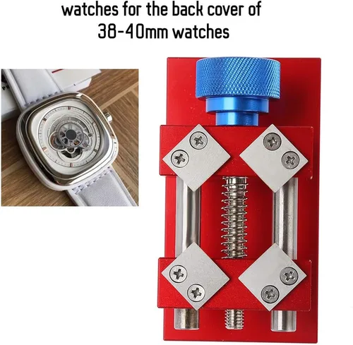 Vista 9 de Herramienta de eliminación de bisel de reloj rojoplateado, abridor de bisel de reloj, herramienta profesional de reparación de bisel de reloj rojo