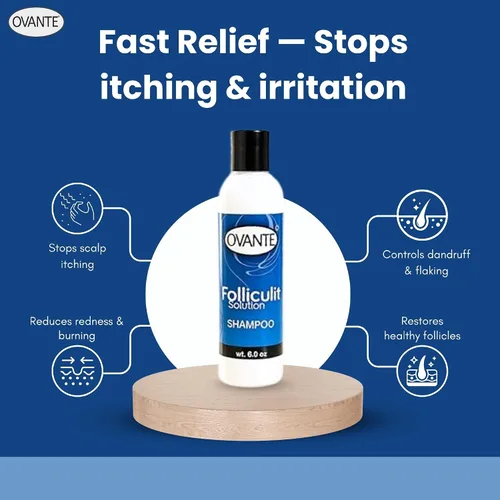 Vista 2 de Solución para foliculitis en champú natural, 6 onzas líquidas
