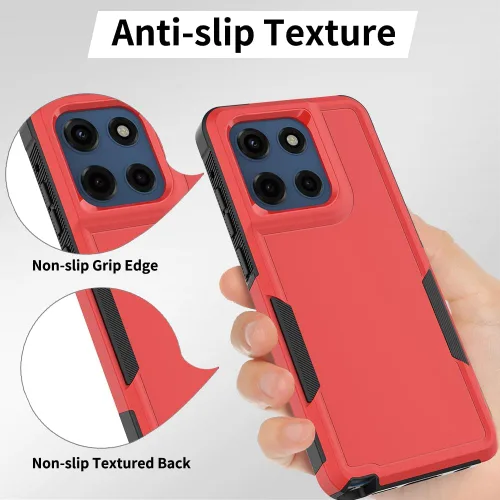 Vista 19 de Jeylly para Moto G Stylus 5G 2021 Funda con [2 Pack] Protector de Pantalla de Vidrio Templado, Protección Grado Militar Anti-Arañazos, Funda A