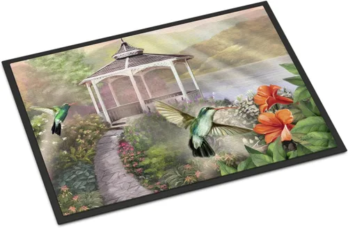 Vista 46 de Caroline's Treasures PTW2009MAT - Felpudo de calabaza y hojas de otoño, 18 x 27 pulgadas, tapete para puerta delantera, interior y exterior