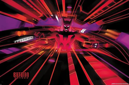 Vista 9 de Trends International DC Comics TV Batman Beyond - Póster de pared de bañera, 22.4 pulgadas de largo x 14.7 pulgadas, versión enmarcada en madera