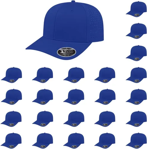 Vista 19 de Cap America i8533 Flexfit 110 Gorra Snapback Perforada de Rendimiento de Perfil Medio de 6 Paneles con Protección UV y Snapback Ajustable