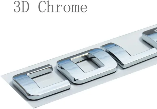 Vista 4 de Aimoll 1 emblema de letras de Colorado, insignias adhesivas 3D brillantes para GM Silverado (cromado)