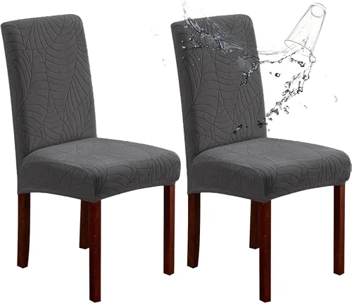 Vista 18 de Fundas elásticas para sillas de comedor resistentes a Las fundas elásticas para sillas de comedor resistentes a salpicaduras ayudan a proteger