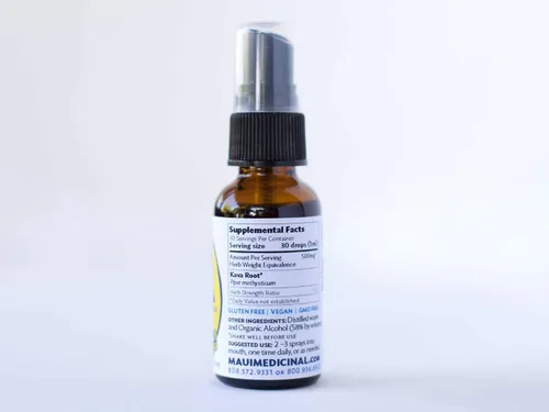 Vista 2 de Aerosol de raíz de kava hawaiana 1oz