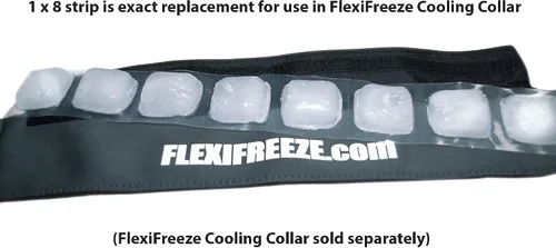 Vista 2 de FlexiFreeze Tiras de hielo de repuesto para collar de enfriamiento de 8 cubos (paquete de 6)