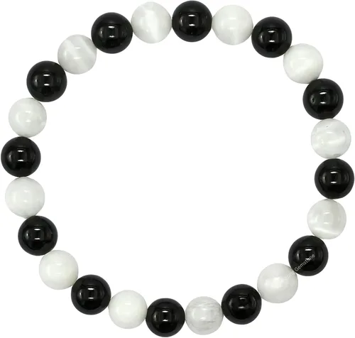 Vista 387 de Amazing Gemstone Crystal Bracelet for Women Men's Gifts - Protection Healing Crystal Bracelet - 8mm Gemstone Beaded Stretchable Bracelet Pulseras
