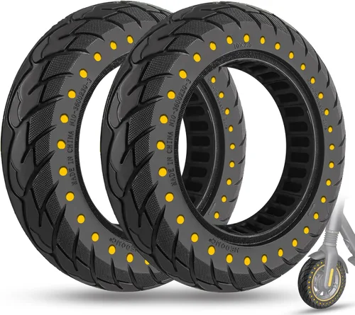 Vista 12 de Neumático Sólido para Scooter Eléctrico de 10 x 2.5 Pulgadas 60/70-6.5 Compatible con Ninebot Max G30P G30LP~Gotrax G5 G6~Hiboy Max 3~Hover 1
