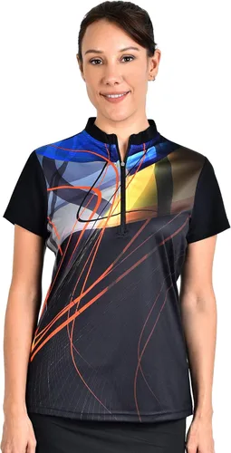 Vista 2 de SAVALINO Camiseta estampada con sublimación para mujer material que absorbe el sudor y se seca rápidamente talla S-5XL