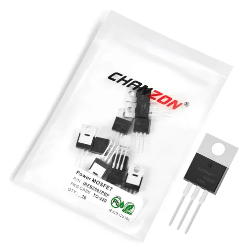Vista 31 de Chanzon 2N60 TO-220AB NMOS MOS N-Channel Power MOSFET Transistor, alto voltaje y corriente nominal, (paquete de 10 unidades)
